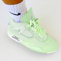 Air Jordan 4 Off White Barely Green