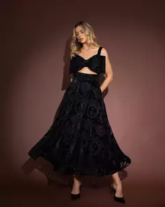 Vestido Lana Midi