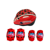 Kit de Proteção Miraculous Ladybug com Capacete Multikids