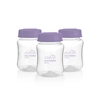 Kit 3 Potes 180ml para Armazenar Leite Materno Transparente