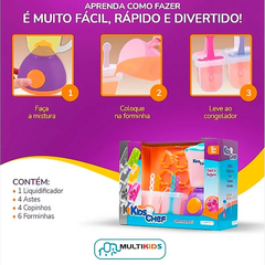 Brinquedo Faz de Conta Sorveteria Picolé Kids Chef com Acessórios - comprar online