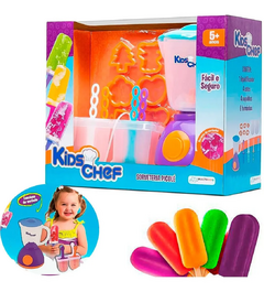 Brinquedo Faz de Conta Sorveteria Picolé Kids Chef com Acessórios - Lipidi Presentes