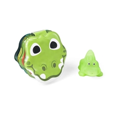 Kit Livro de Banho - Croc, O Crocodilo Brincalhão e Brinquedo de Banho 4m Multikids Baby