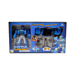 Carrinho Transformável Megaformers Super Guardian 5 em 1 com Ferramenta Multikids