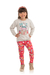 Conjunto Casaco Moletom e Legging cotton Estampada