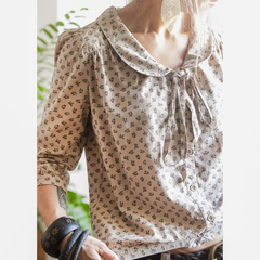 Blusa boho de florzinhas - loja online