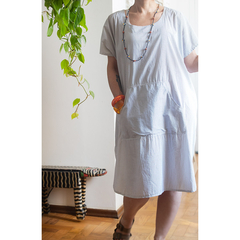 Kaftan oversized de algodão