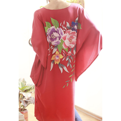 Kaftan de seda com batik - comprar online