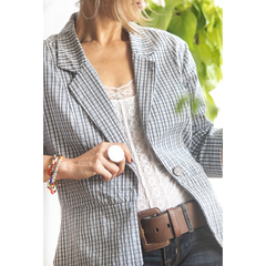 Blazer levinho xadrez - comprar online