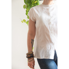 Blusa de cambraia de linho - loja online