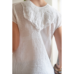 Blusa de cambraia de linho - loja online