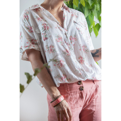 Camisa de laise florida