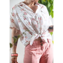 Camisa de laise florida - loja online