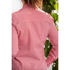 Camisa vermelha estampa vichy - comprar online