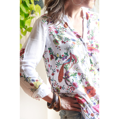 Camisa florida Zara - loja online