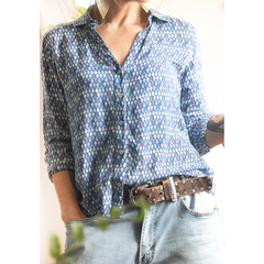 Camisa de viscose estampada