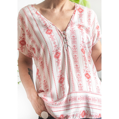 Blusa com arabescos pink