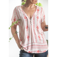 Blusa com arabescos pink - comprar online