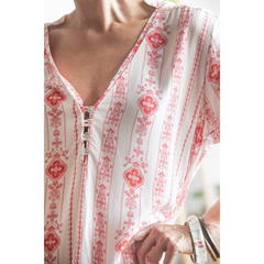 Blusa com arabescos pink - comprar online