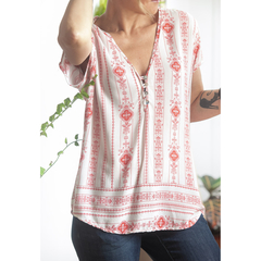 Blusa com arabescos pink - loja online