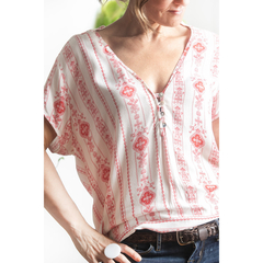 Blusa com arabescos pink