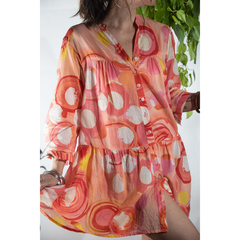 Chemise/saída/vestido laranja indiano - loja online