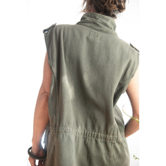 Colete oversize verde exército - comprar online