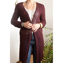 Maxi cardigan de tricô - comprar online