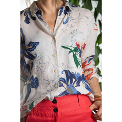 Camisa de linho florida Richards - loja online