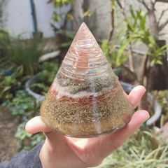 Orgonite em Cone de Pirita