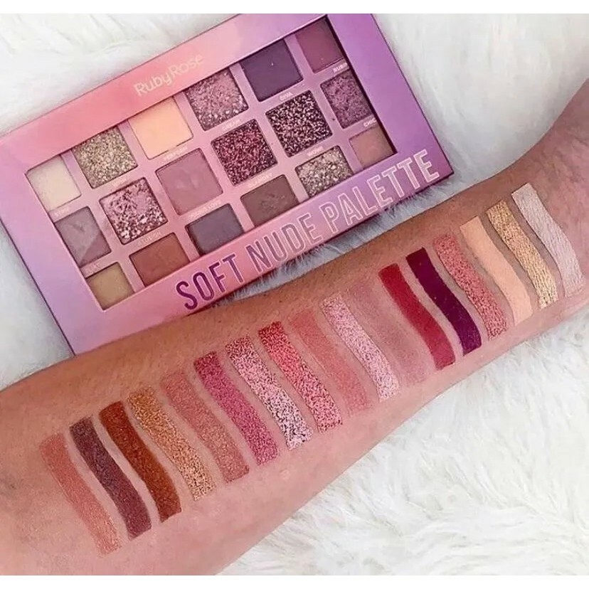 Maquiagem com a paleta Soft Nude da Ruby Rose