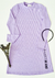 Vestido Malha Canelada Purple