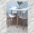 COMBO EAMES redonda 90 cm + 4 sillas Tulip Blancas - comprar online
