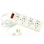 ZAPATILLA 4 TOMAS UNIVERSAL C/CABLE 3MTS BLANCO 1000 CAMBRE