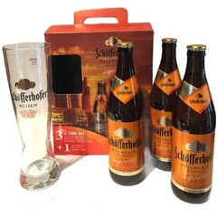 Cerveza Schofferhofer Estuche + vaso