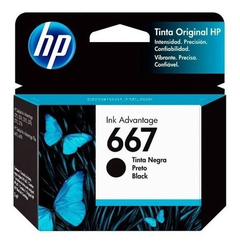 Cartucho Hp 667 Original Negro 1275 2775 2778 2779 2336 4175