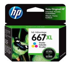 Combo Cartuchos Hp 667xl Negro + Color 2775 2778 2779 2336 - MGU