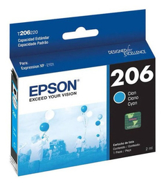 Cartucho T206 Para Impresora Epson Xp 2101 - Cian