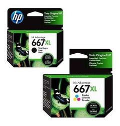 Combo Cartuchos Hp 667xl Negro + Color 2775 2778 2779 2336