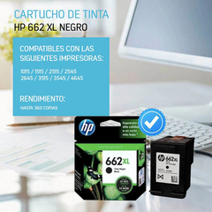 Combo Cartucho Hp 662xl Negro + Hp 662 Estandar Color en internet