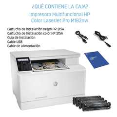 Impresora Multifunción A Color Hp Laserjet Pro M182nw Con Wifi 220v - tienda online