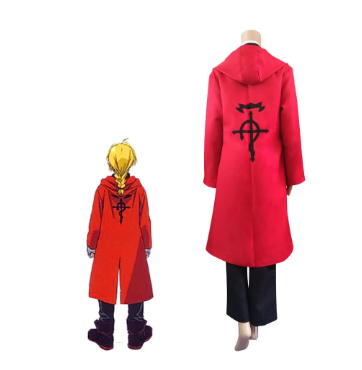 Manto Capa de Edward Elric  Anime Fullmetal Alchemist Cosplay Moda