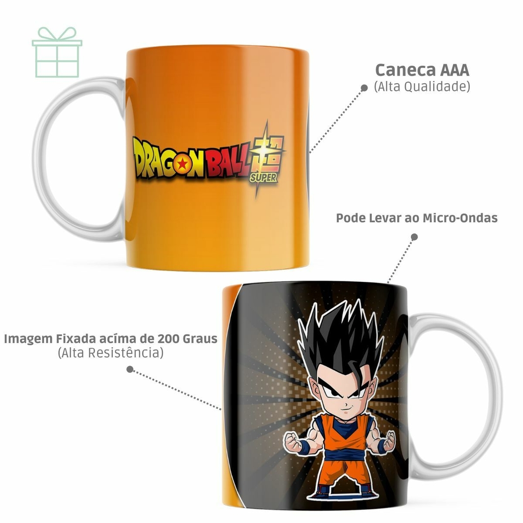 Caneca Goku e Personagens do Dragon Ball Z