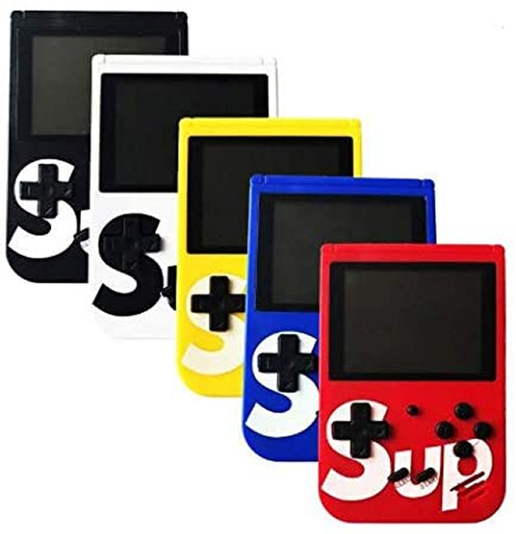 Mini Game Boy Portátil Sup Led 3'' com Controle - Vermelho