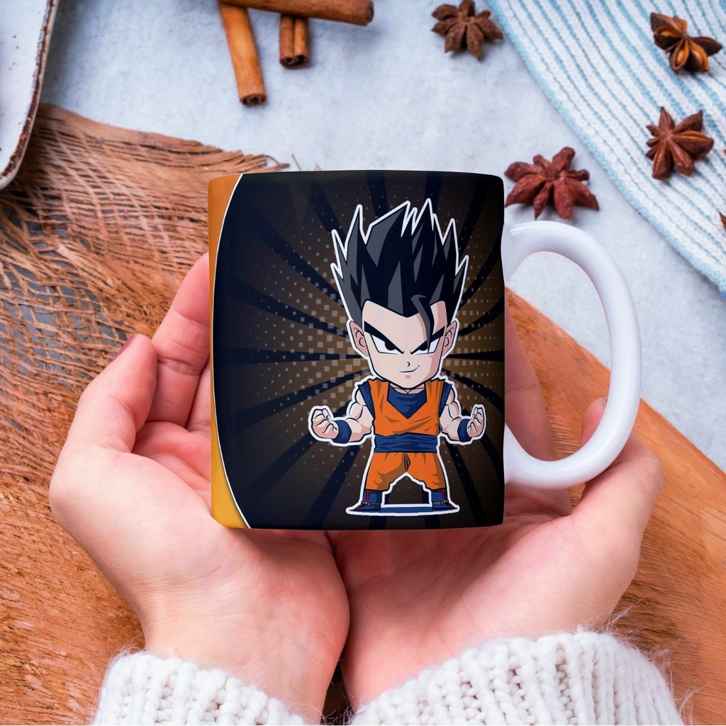 Caneca Dragonball Gohan Filho Do Goku - Branco