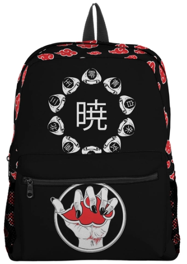 Camiseta akatsuki nuvem vermelha masculina personalizada