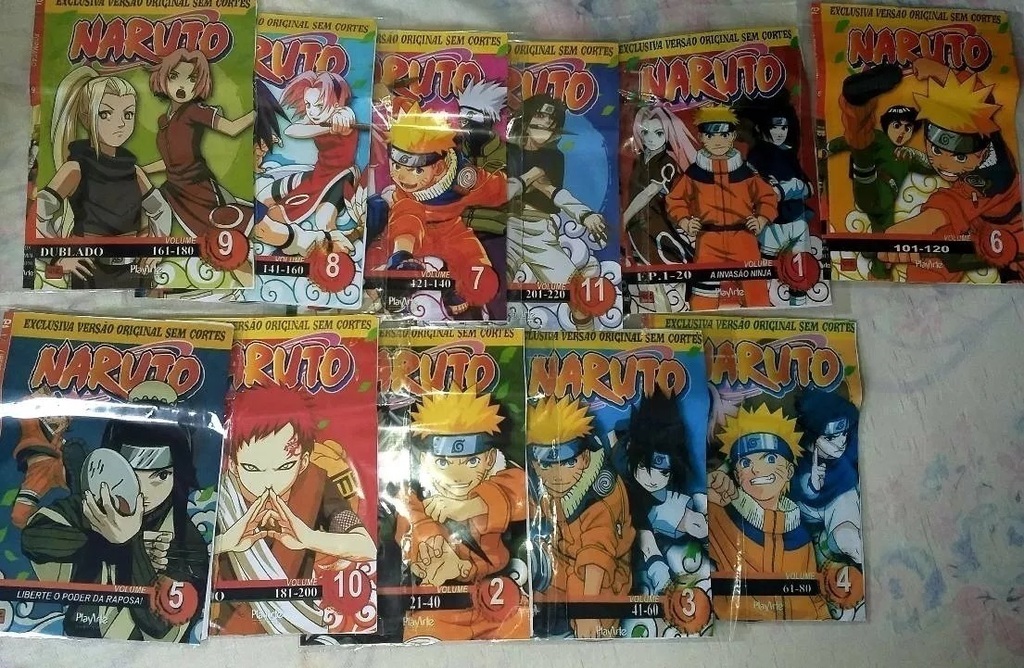 Dvds Naruto Classico + Shippuden Completos + 11 Filmes