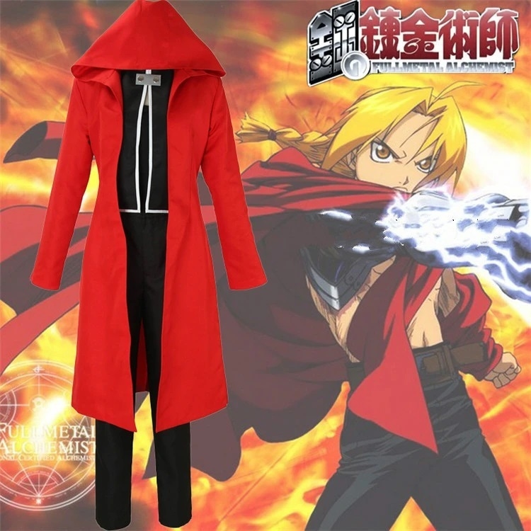 Capa Manto Personagem Edward Elric Anime Fullmetal Alchemist Otaku Geek  Nerd - Anime e Mangá - Chaveiro - Magazine Luiza