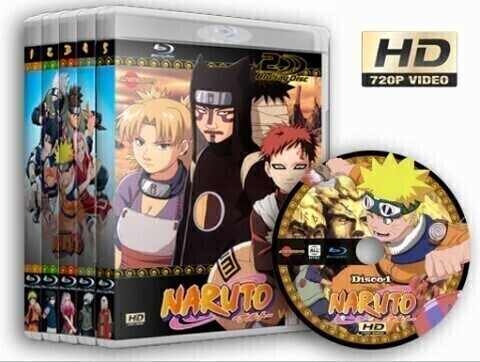 DVDS Collection Blu Ray Naruto Clássico Completo