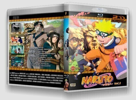 DVDS Collection Blu Ray Naruto Clássico Completo